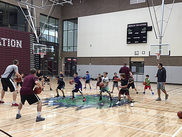 Photo courtesy of Pam Swendrowski                                Mercer Island youth basketball players partook in the first day of the annual Island hoops camps on June 19. The camps, which are led by Mercer Island Islanders boys basketball head coach Gavin Cree, are a tradition on Mercer Island.
