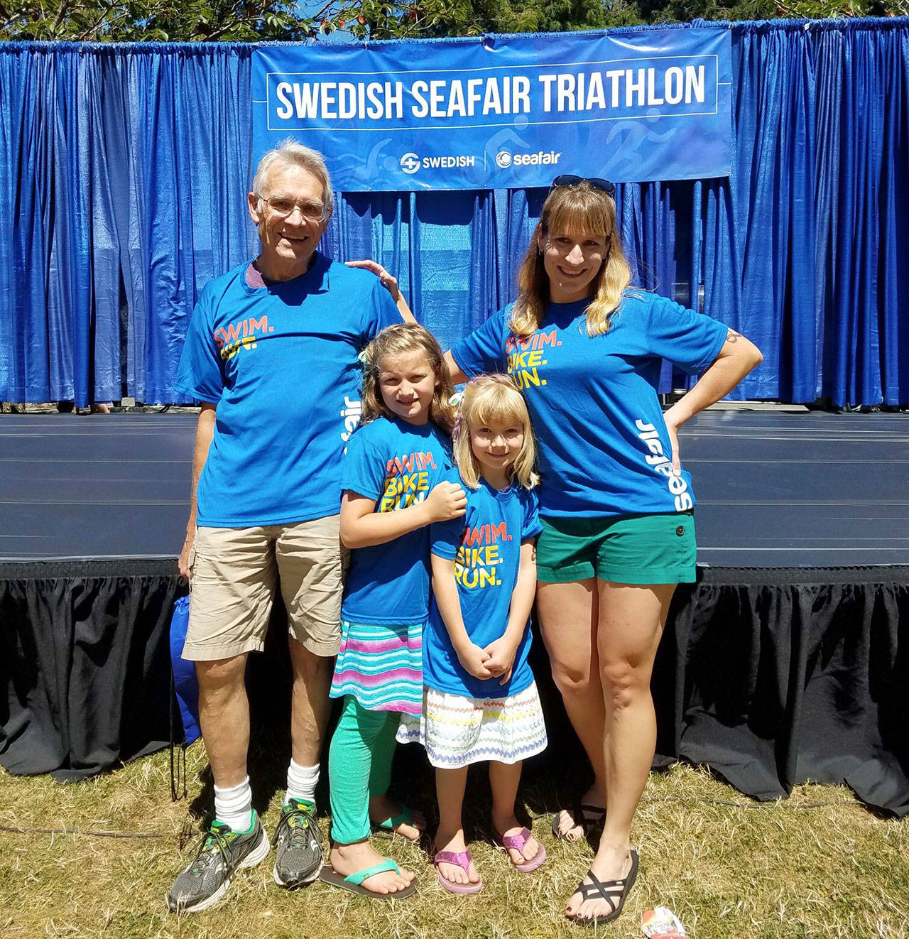 Fit family Three generations compete in Seafair Triathlon Mercer