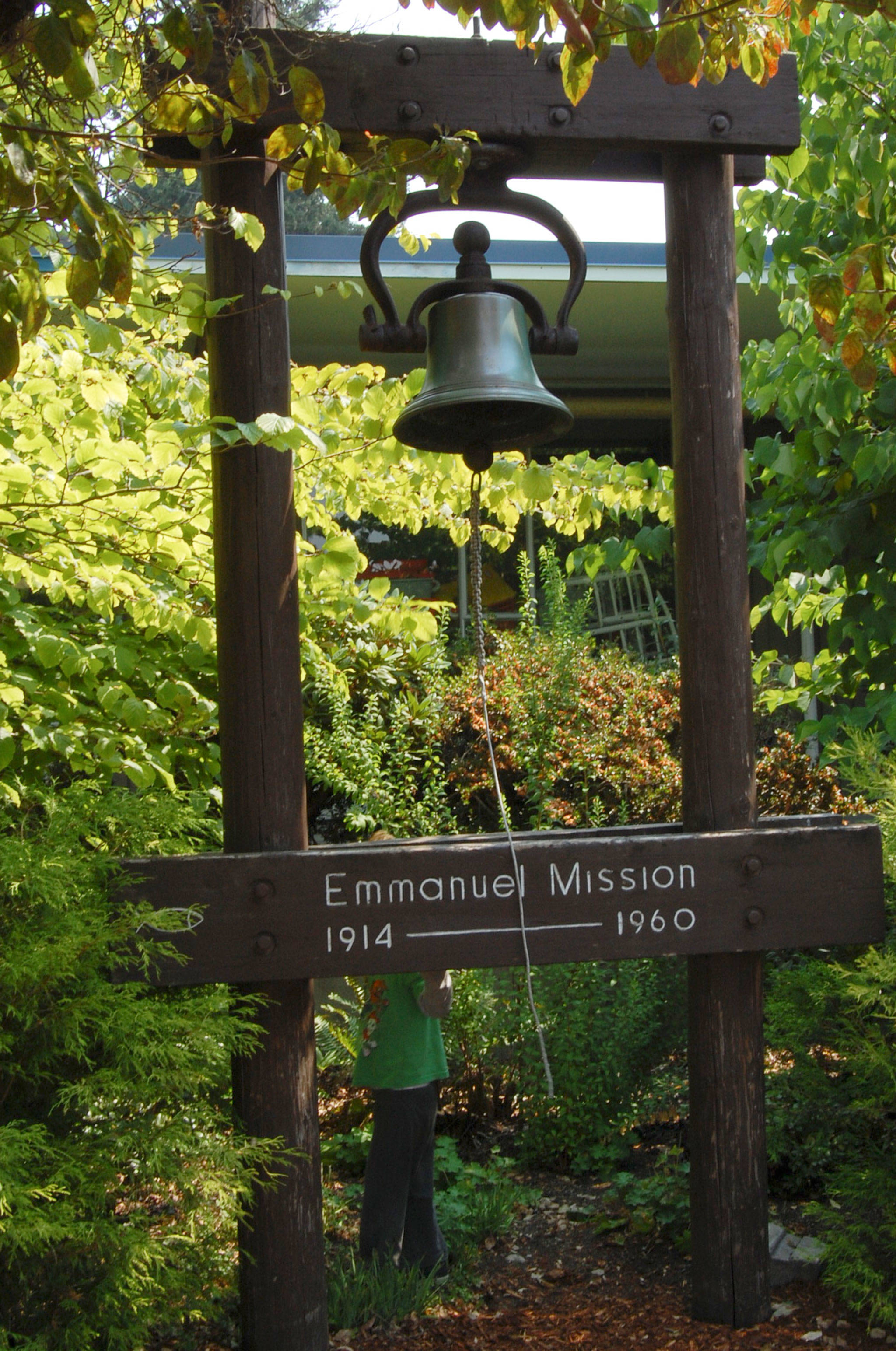 The original mission bell of Emmanuel Episcopal Church. Katie Metzger/staff photo
