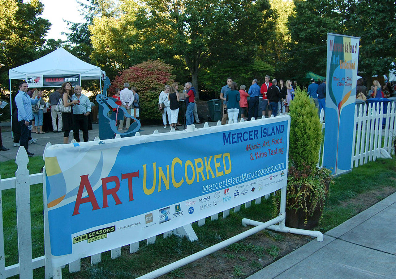 Art Uncorked drew 500 people to downtown Mercer Island last year. File photo