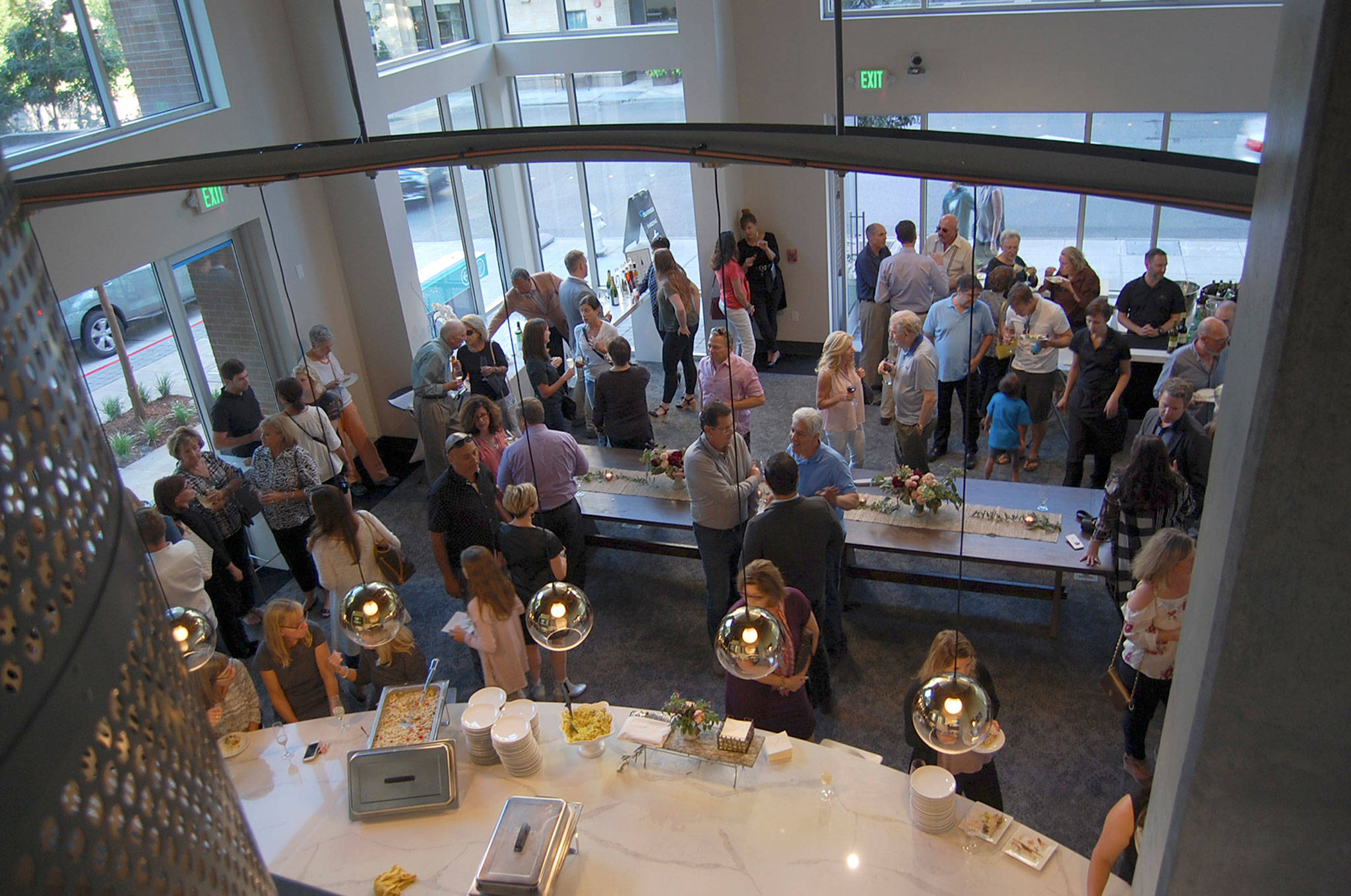 The view from the mezzanine of Caruccio’s during its grand opening on Sept. 14. Katie Metzger/staff photo