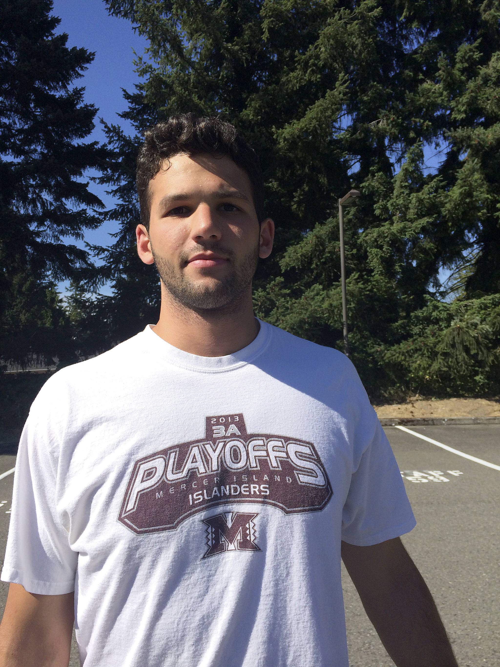 Shaun Scott/file photo                                Mercer Island Islanders senior quarterback Nikhil Nayar had three touchdown passes against the Interlake Saints on Sept. 30. The Islanders defeated the Saints 30-20.