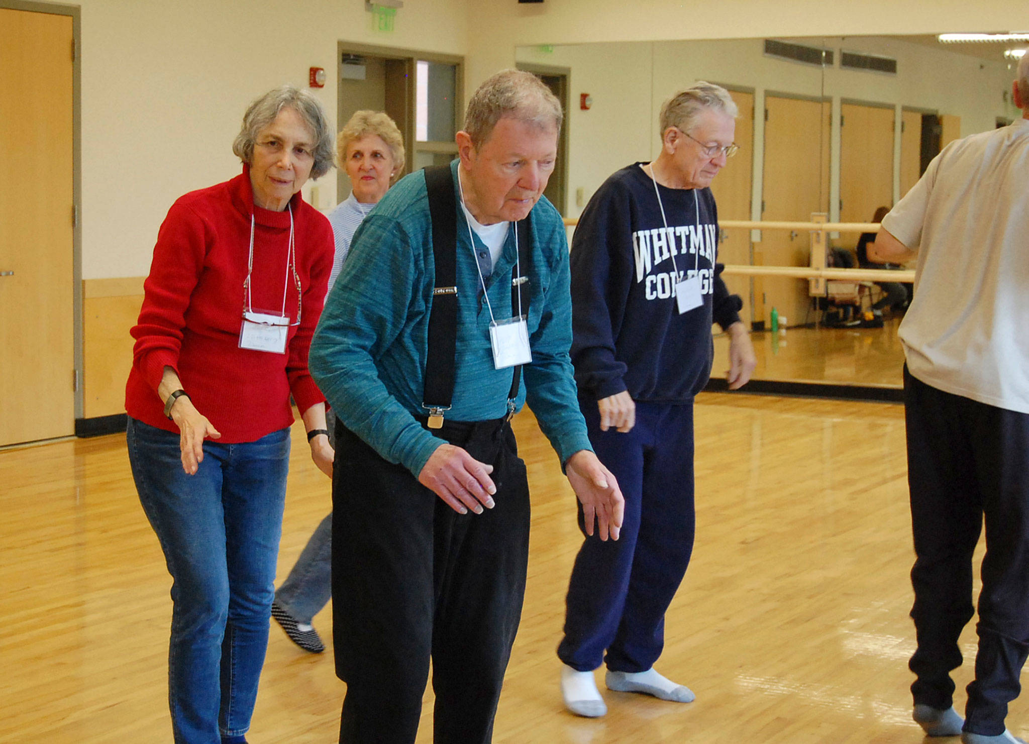 Dance for PD students learn a new routine on Oct. 25 at the city’s Community and Event Center. Katie Metzger/staff photo