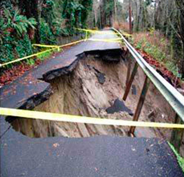 Islanders see between six and 15 landslides a year. Photo courtesy of the city of Mercer Island
