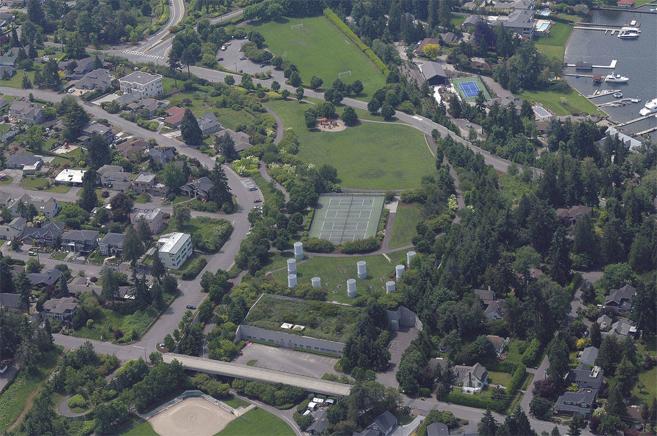 Aubrey Davis Park traverses the north end of Mercer Island, with parts of it located on a lid above Interstate 90. File photo