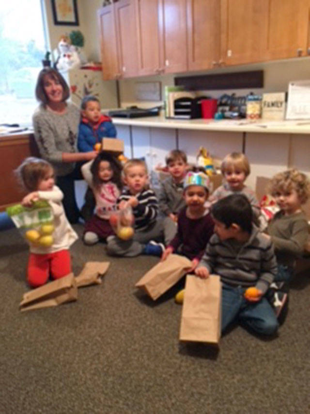 Mercer Island’s Emmanuel Day School does week-long efforts to give back to the community twice a year. Photo courtesy of Claudia Allard
