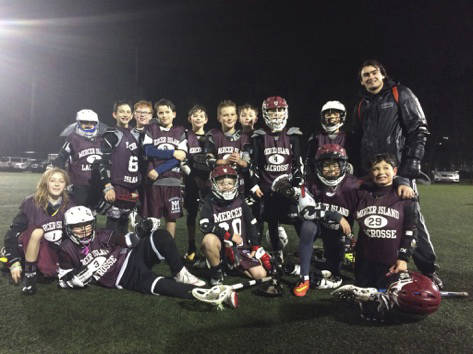 Photo courtesy of Jim Jantos The Mercer Island boys lacrosse fifth/sixth grade Maroon squad competed at the annual Space Needle Shootout from Dec. 1 through Dec. 3 at the Starfire Sports Complex in Tukwila. The Maroon squad finished the 5/6 Festival tournament with an overall record 0-4. The Space Needle Shootout is the largest lacrosse tournament in the Northwest with more than 60 teams in attendance.