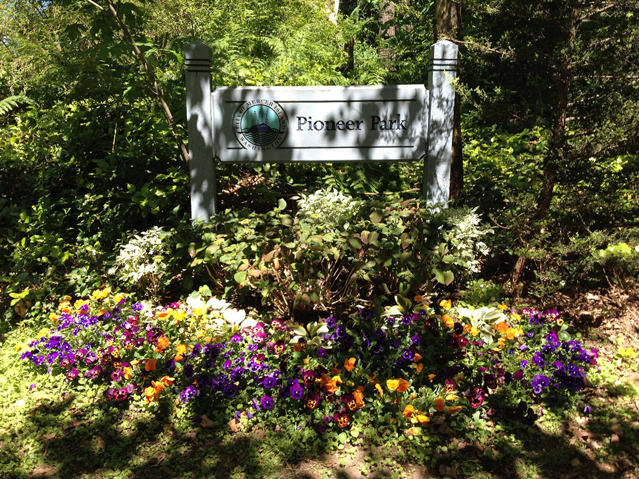 Pioneer Park sign. Photo courtesy of Meg Lippert