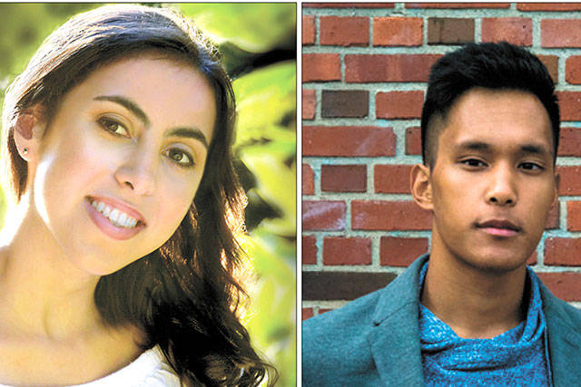 Mercer Island High School seniors Arwa Mokdad (left) and Jamling Sherpa. Courtesy photos