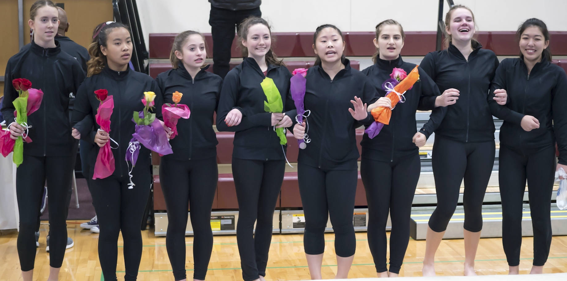 Photo courtesy of Martha Phelps                                The Mercer Island Islanders gymnastics team captured a third place finish at the KingCo tournament on Feb. 3. Freshman Ava Motroni earned eighth place in floor, 10th place in beam and 10th place in all-around. Freshman Susie Lepow nabbed sixth place on bars. Eight Mercer Island athletes, who are pictured in the above photo, will compete at the district meet including Lepow, Motroni, Ally Lavin, Carly Lightfoot, Mya Levin, Vivian Jacobs, Emery Sampson and Kaela Fukano.