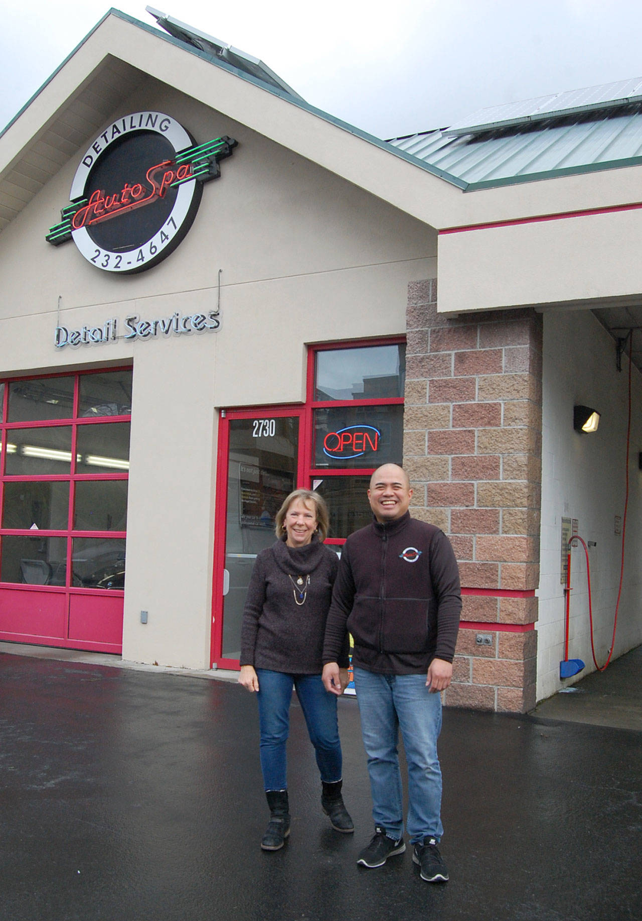 Auto Spa owner Suzanne Skone is retiring and handing the keys to longtime business manager Brandon Santos. Katie Metzger/staff photo