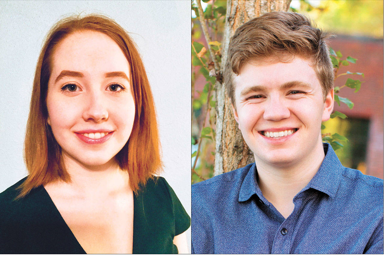 Mercer Island High School seniors Alison Cary and Aidan Dobson were the Mercer Island Rotary Club’s students of the month for February. Courtesy photos