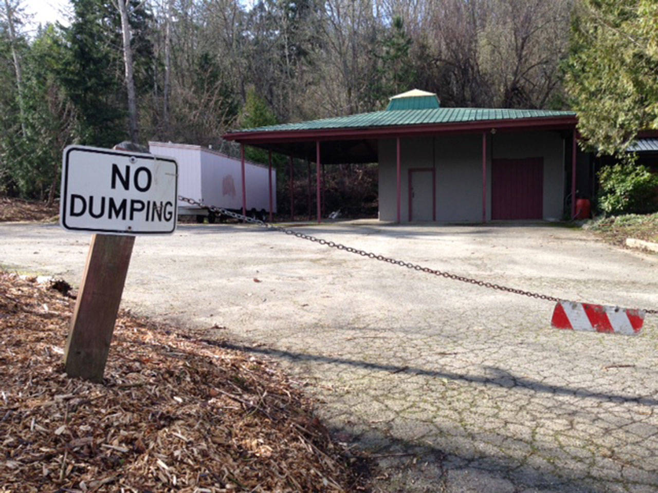 A sign at the site of the Recycling Center. Courtesy photo