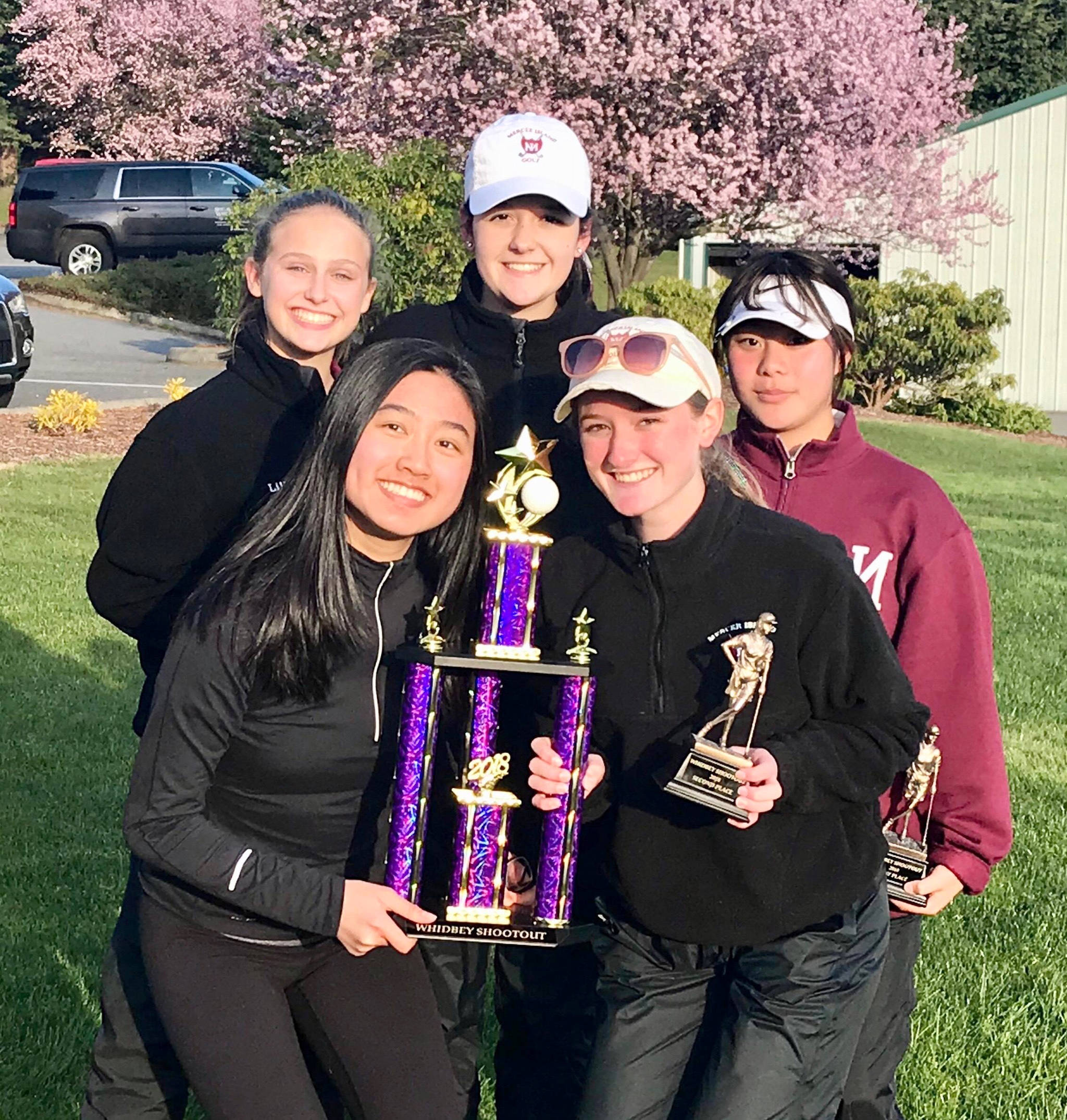Photo courtesy of Billy Pruchno                                The Mercer Island Islanders girls golf team captured first place at the Whidbey Shootout at the Whidbey Golf Club on March 20.                                The tournament, which featured 100 golfers from 15 different high school programs, was dominated by the Islanders. Mercer Island won the tournament, compiling a score of 330 strokes. Bellingham finished in second place with a distant 384 strokes. The Islanders broke the tournament record by nine strokes (Islanders set the previous record in 2017 with 339 strokes). Freshman Gihoe Seo captured first place at the tournament with a score of a 77. Ella Warburg earned second place with a score of 79 strokes. Lily Pruchno nabbed fifth place, Estey Chen registered a seventh-place finish and Katelyn Davis tallied a 10th-place finish.
