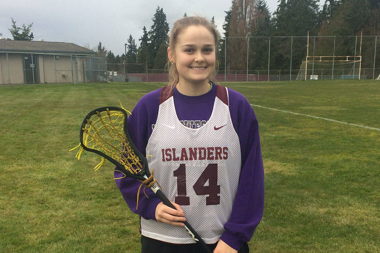 Shaun Scott, staff photo                                Mercer Island Islanders senior girls lacrosse player Katie Brodsky will play collegiate lacrosse for the Arizona State University in Tempe, Arizona next year.