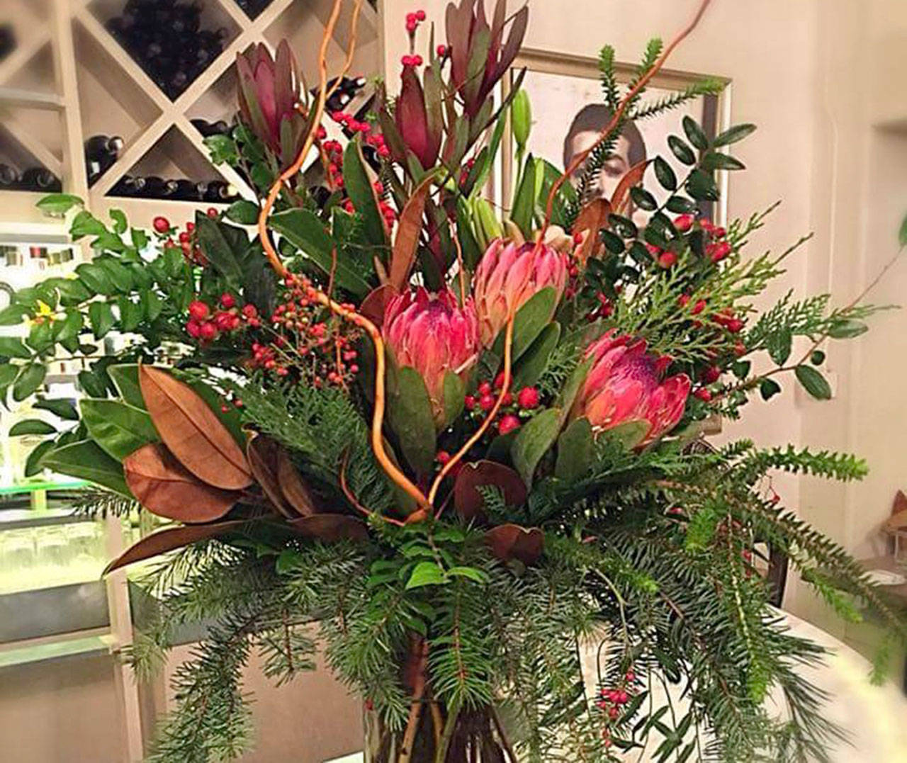 One of the First Friday art walk events will feature floral designer Jessika Mazure of House of Posie on Mercer Island. Photo courtesy of Ginny Clarke