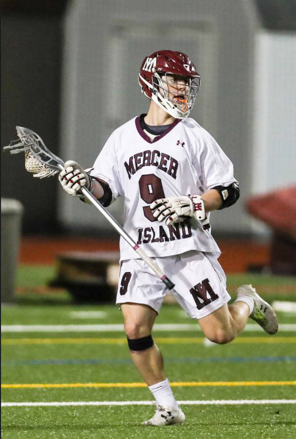 Mercer Island Islanders junior boys lacrosse player Glen Mahony, who plays the attack position, was named to the 2018 Washington State High School All-American team.                                Photo courtesy of Maryellen Johnson