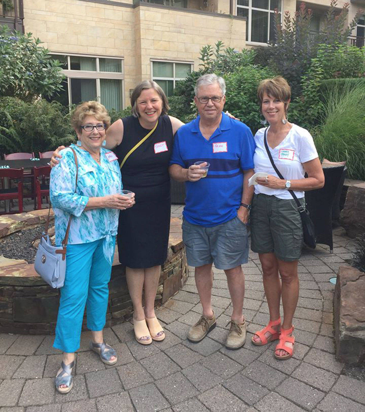 Mercer Island Farmers Market supporters attend the garden party in 2017. Photo courtesy of Lora Liegel