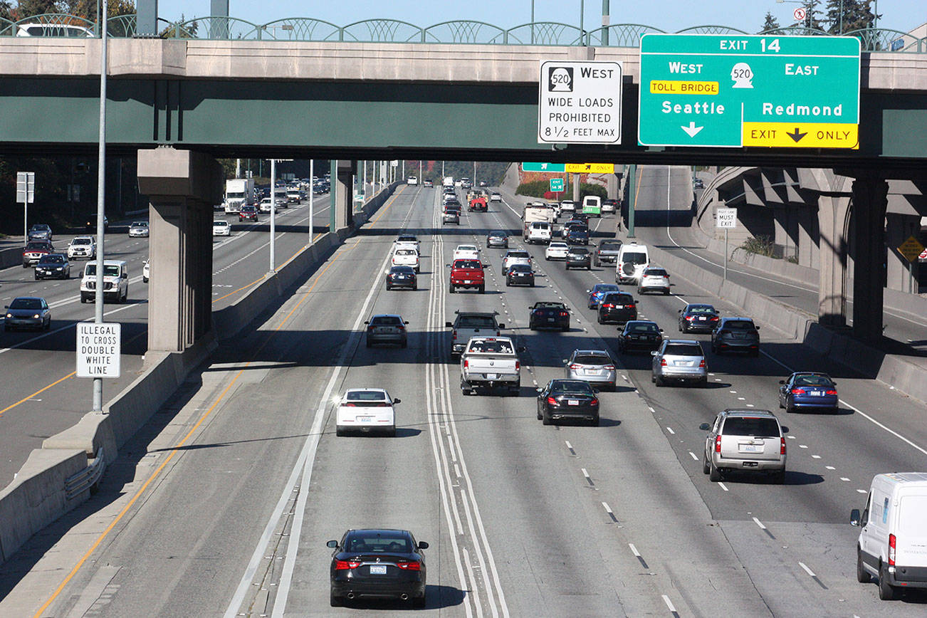 State I-405 toll revenue was up last year