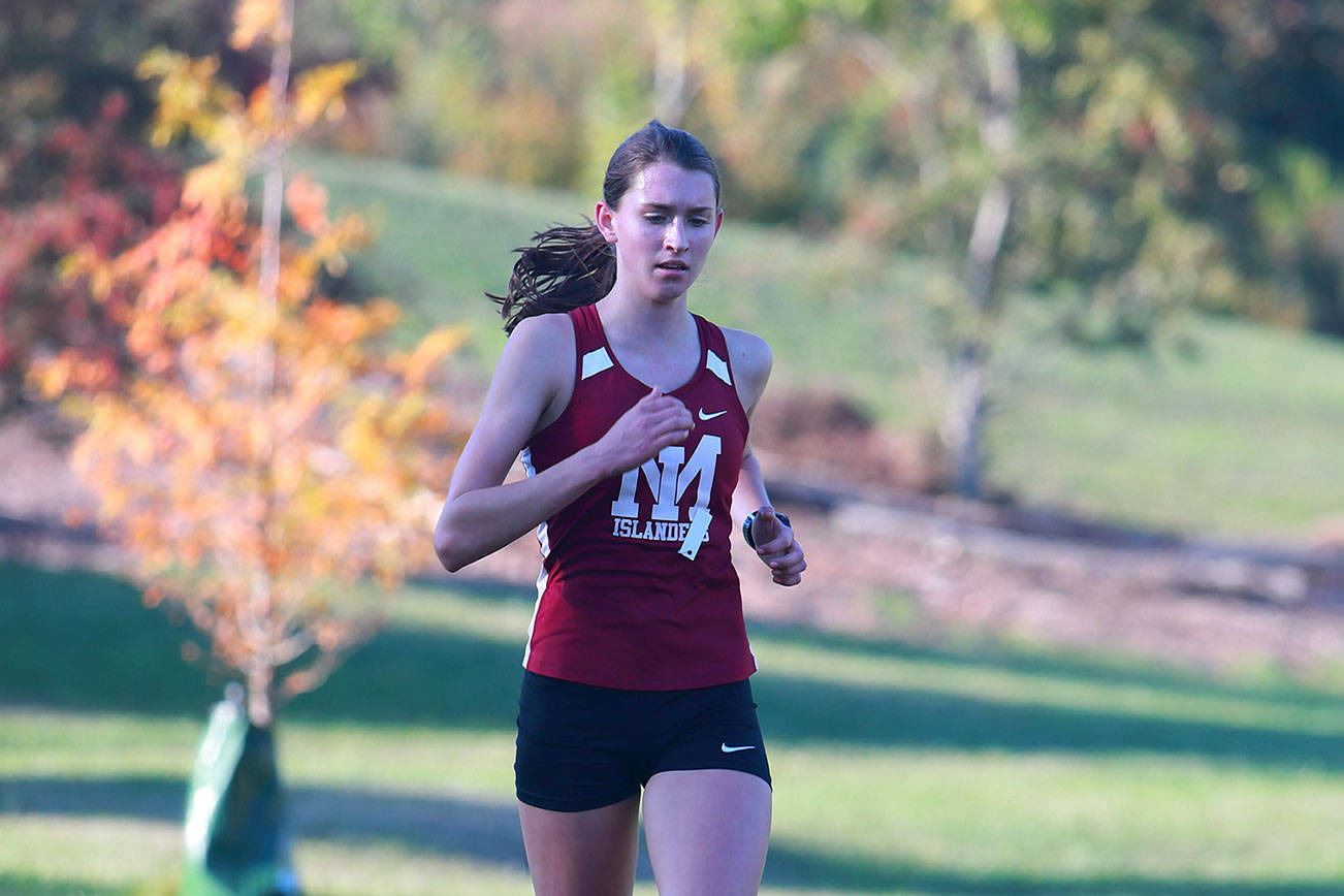 Mercer Island Islanders senior cross country athlete Maggie Baker advanced to the Class 3A state meet for four consecutive seasons from 2015 through 2018. Photo courtesy of Jay Na