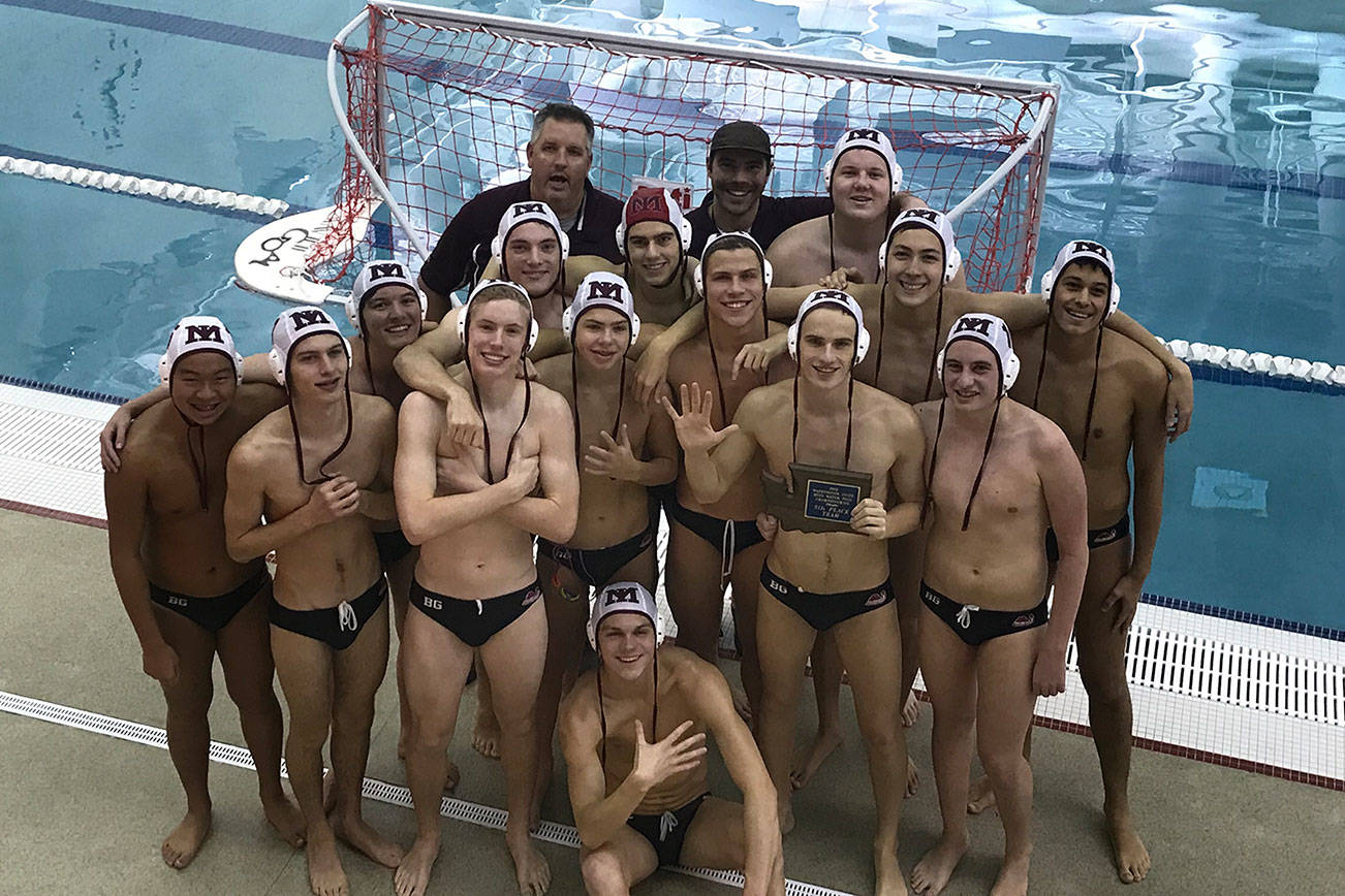 The Mercer Island Islanders boys water polo team (pictured) earned fifth place at the Washington water polo state tournament on Nov. 9 at the Curtis Aquatic Center in University Place. Photo courtesy of Dawn Friedland