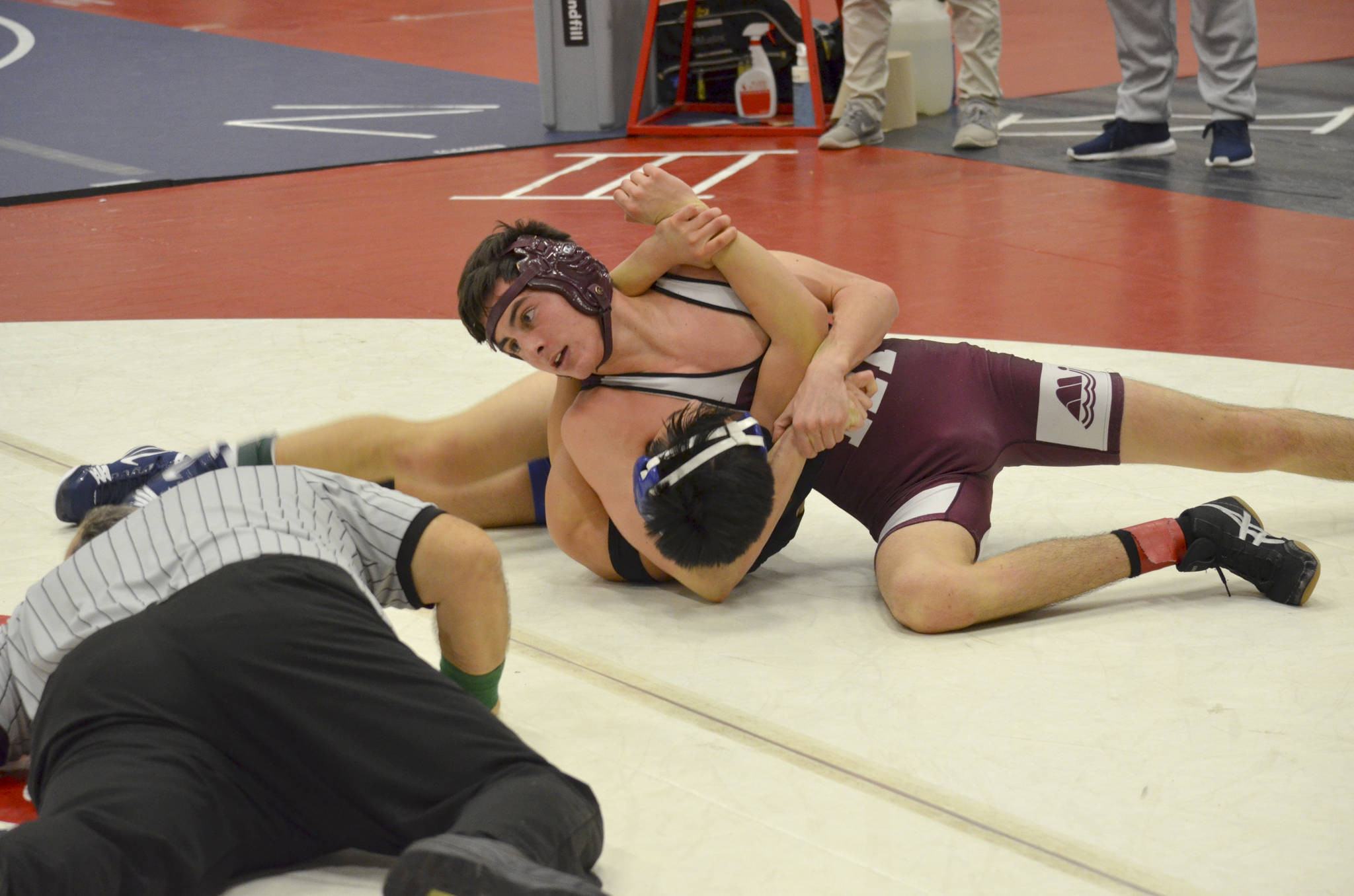 Mercer Island wrestler Connor Pettigrew (pictured) earned second place in his weight class at the Barry Knott Classic wrestling tournament on Dec. 15 at Nathan Hale High School in Seattle. Photo courtesy of Billy Pruchno