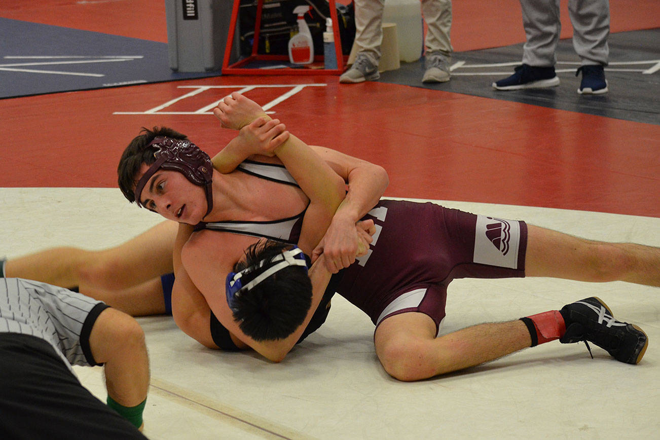 Mercer Island wrestler Connor Pettigrew (pictured) earned second place in his weight class at the Barry Knott Classic wrestling tournament on Dec. 15 at Nathan Hale High School in Seattle. Photo courtesy of Billy Pruchno