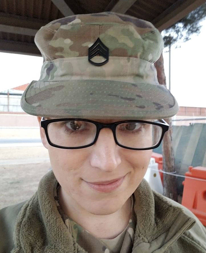 Staff Sgt. Katie Schmid is unsure how President Trump’s transgender military ban will affect her. Photo courtesy of Katie Schmid