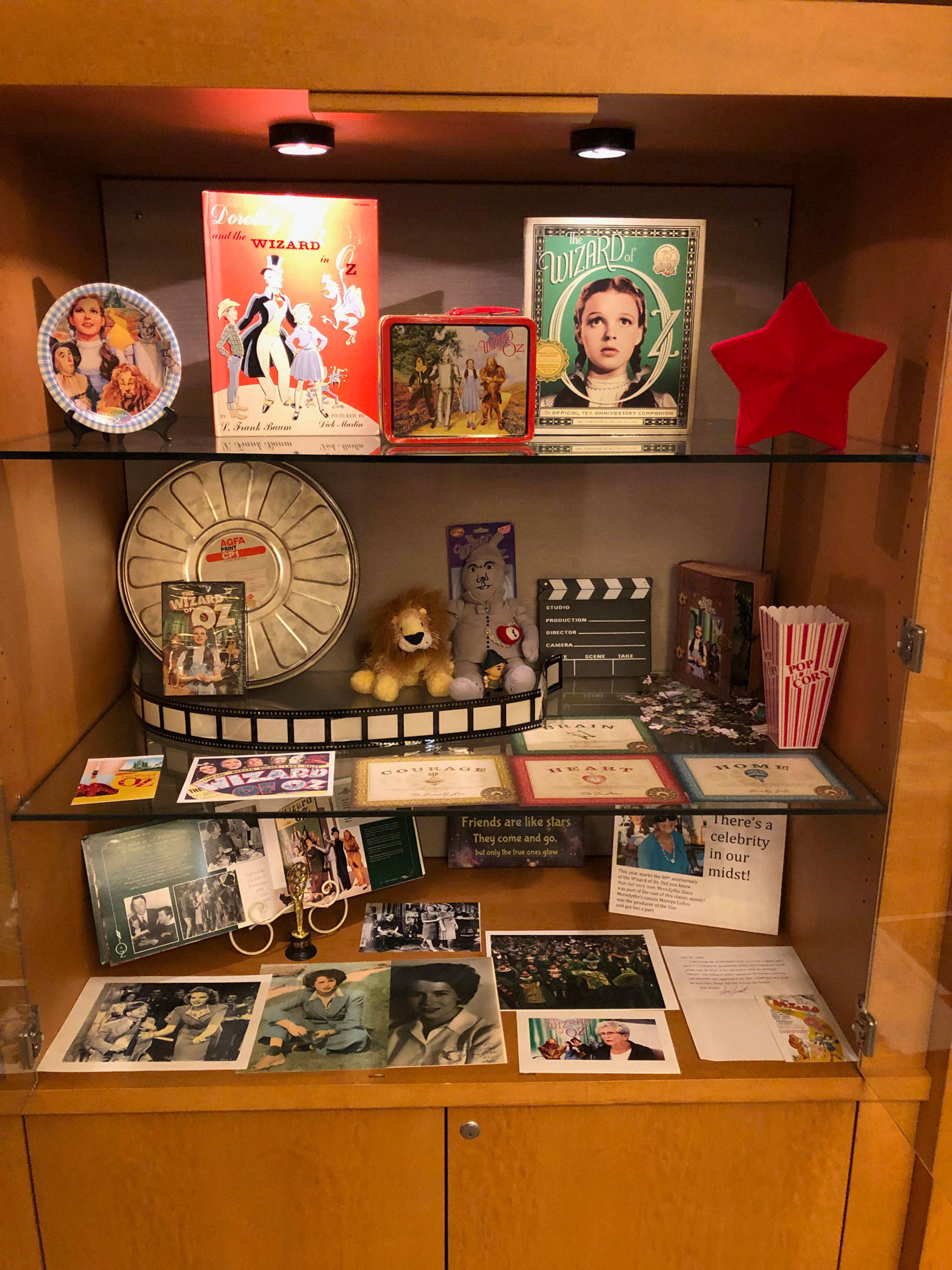 Memorabilia from “The Wizard of Oz” will be displayed at Covenant Shores on Mercer Island this month, to celebrate the movie’s 80th anniversary and one of its resident’s special connection to the film. Photo courtesy of Greg Asimakoupoulos