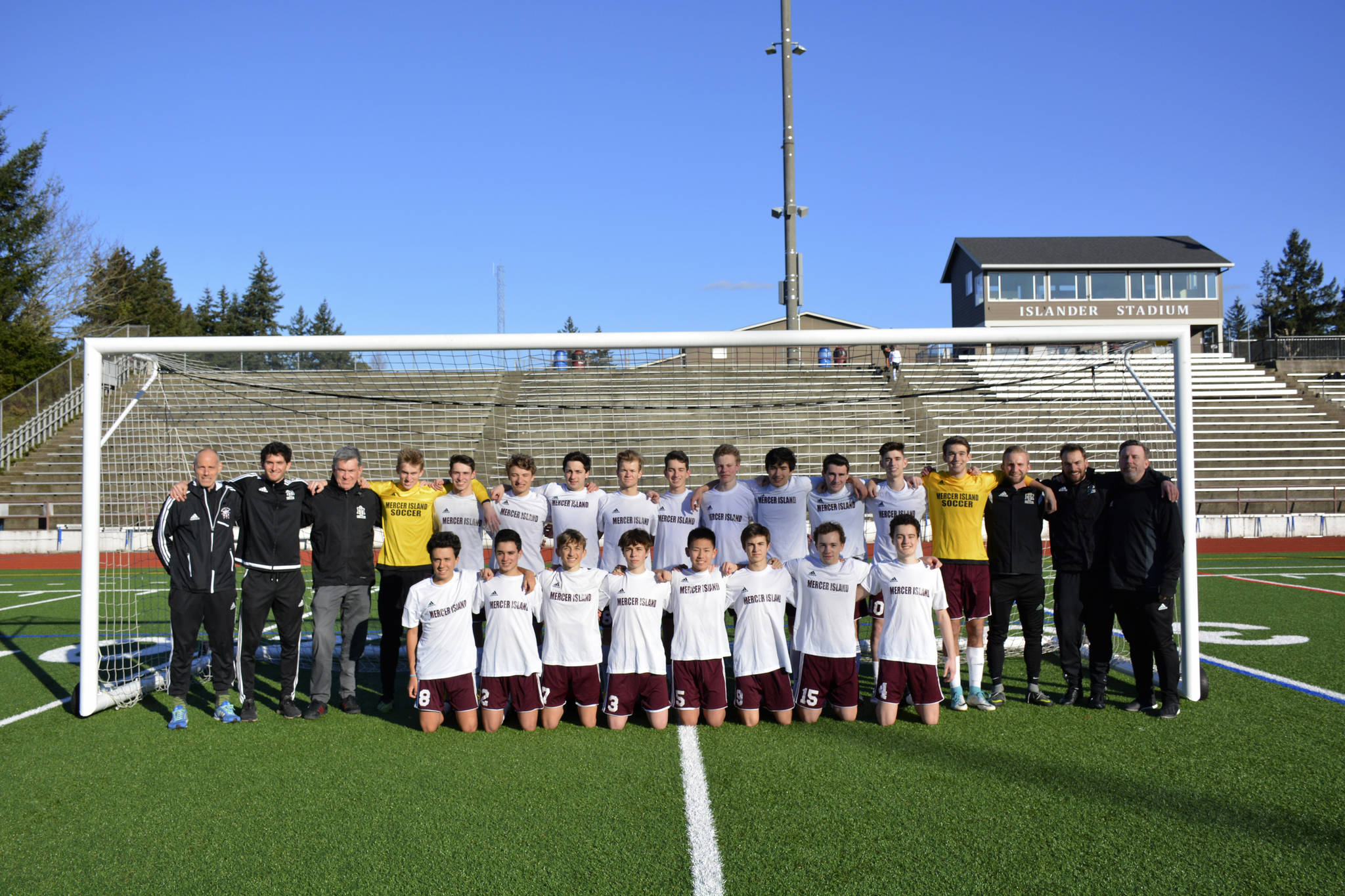 The Mercer Island Islanders varsity boys soccer team is looking forward to the 2019 season. Photo courtesy of Sophy Yang