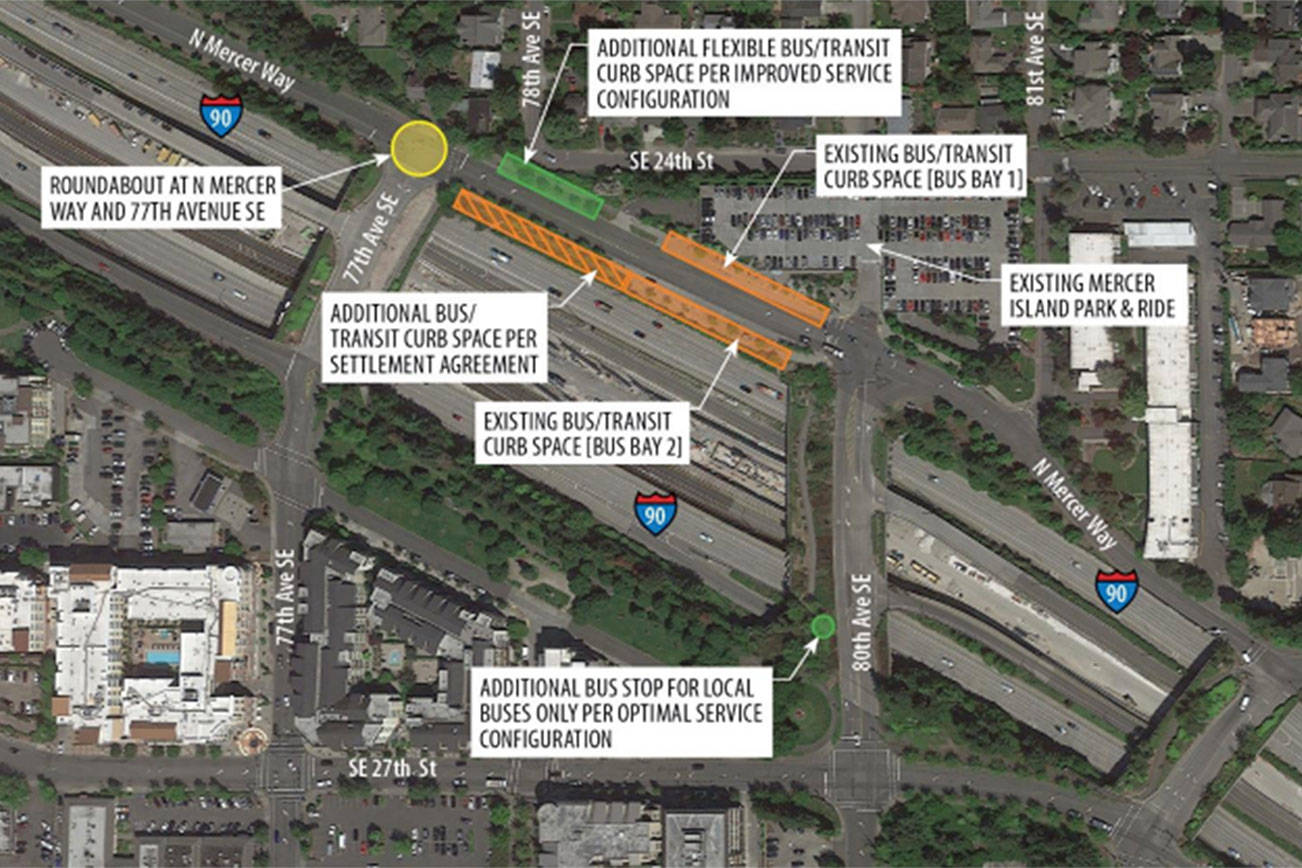 Sound Transit unveils bus turnaround options for Mercer Island