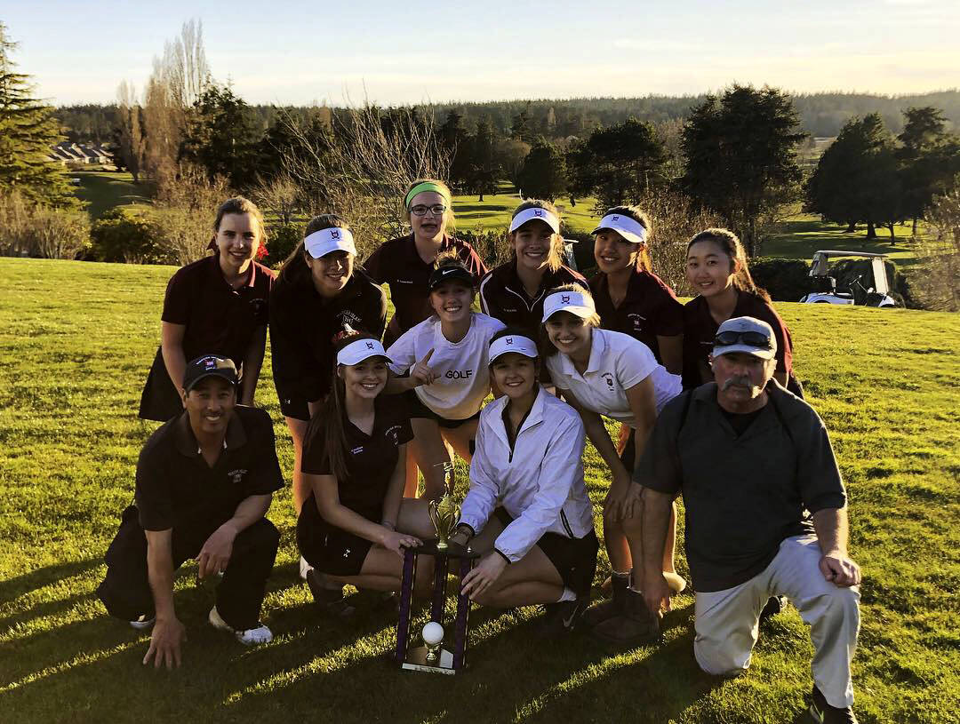 The Mercer Island Islanders girls golf team currently has an overall record of 3-2 in early season play on the links. The Islanders golf program, which is its 22nd year of existence, has won three state titles, seven KingCo titles and 10 district championships over the past two decades. The 2019 team is led by captains Annelise Rorem and Katelyn Travis. The Islanders registered their 200th career victory as a program earlier this season. Photo courtesy of Billy Pruchno