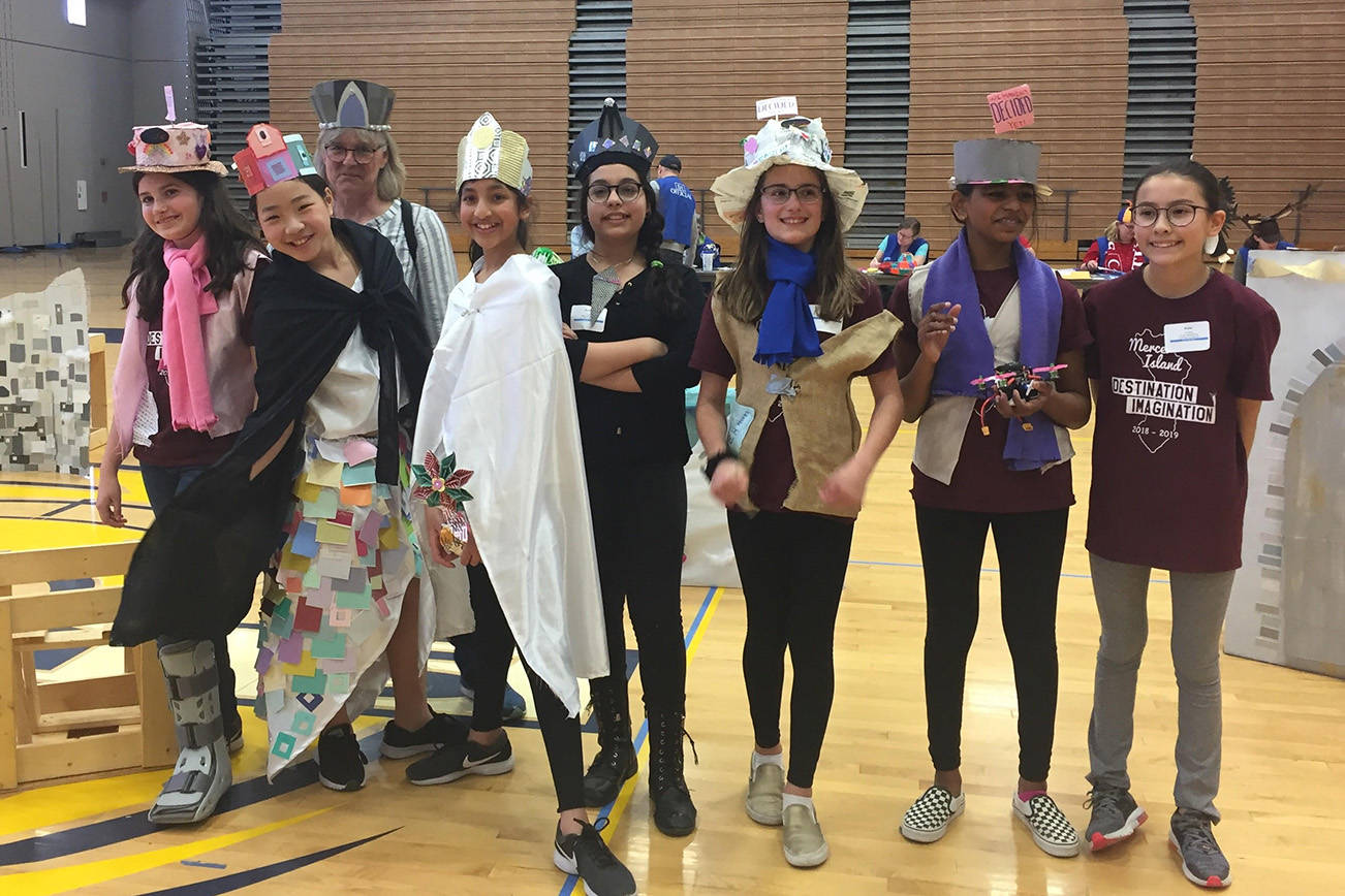 Islander Middle School Technical Challenge Team “We Haven’t Decided Yet” has qualified for the Destination Imagination Global Finals. Photo courtesy of Mercer Island School District
