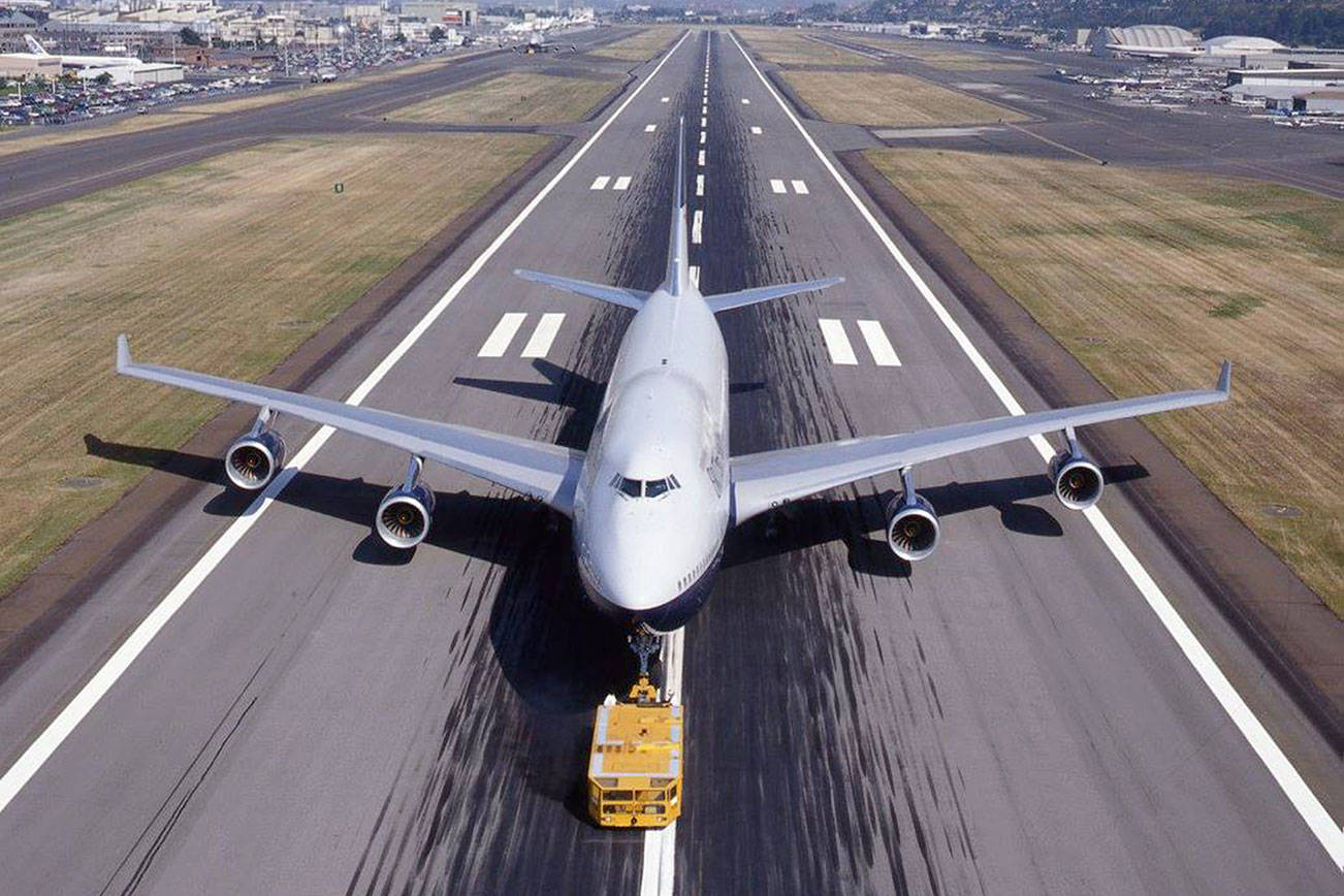 An aircraft is pictured at King County International Airport, also known as Boeing Field. Photo courtesy of kingcounty.gov