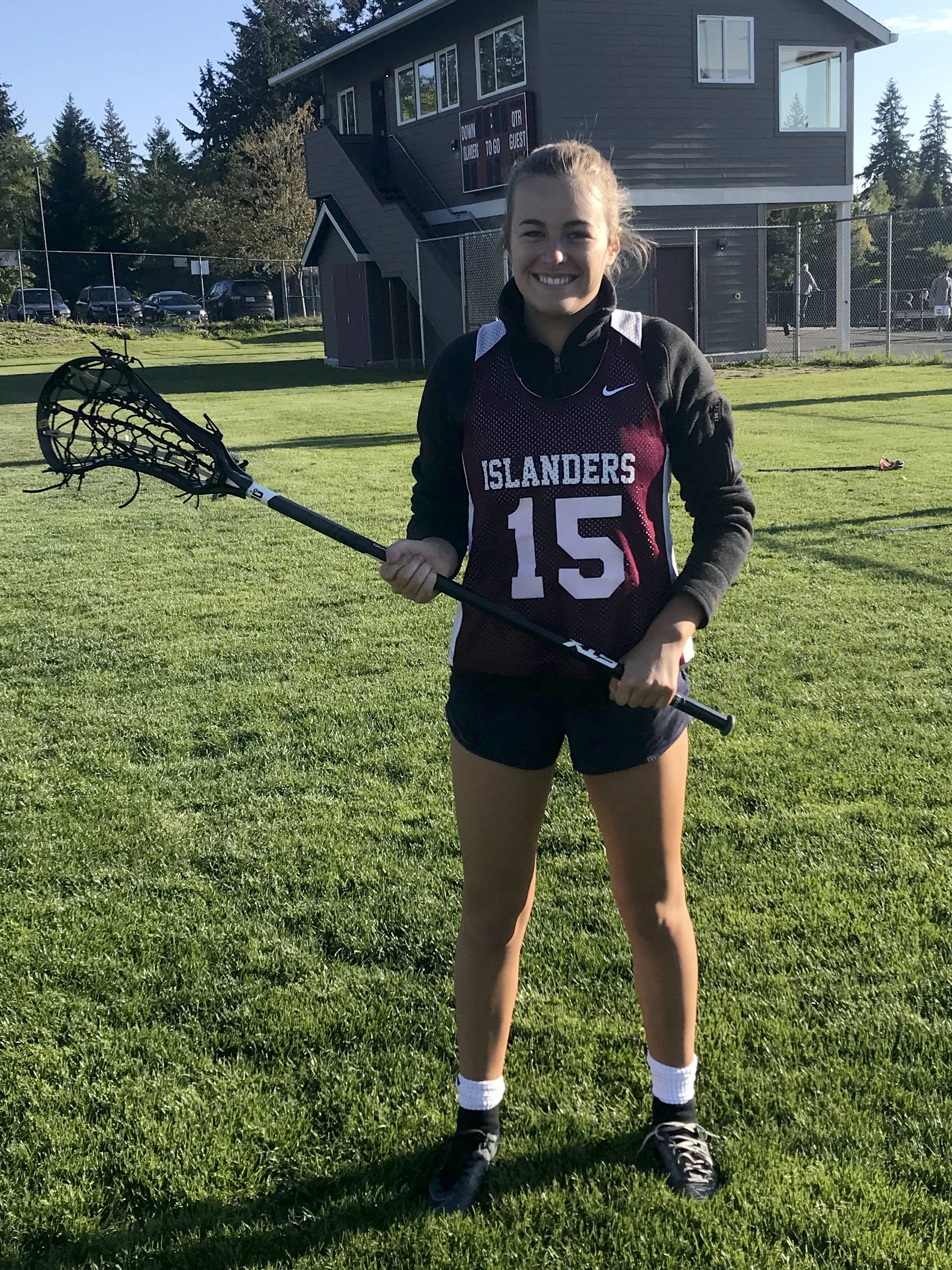 Mercer Island Islanders senior defender Julia Nordstrom, who will attend the University of Colorado (Boulder) this fall, plans on playing on the college’s club lacrosse team next season. Shaun Scott/staff photo