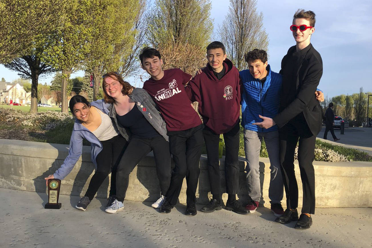 Photo courtesy of Mercer Island School District                                Mercer Island High School trumpet ensemble earned first place at the state Solo and Ensemble Contest in Ellensburg.
