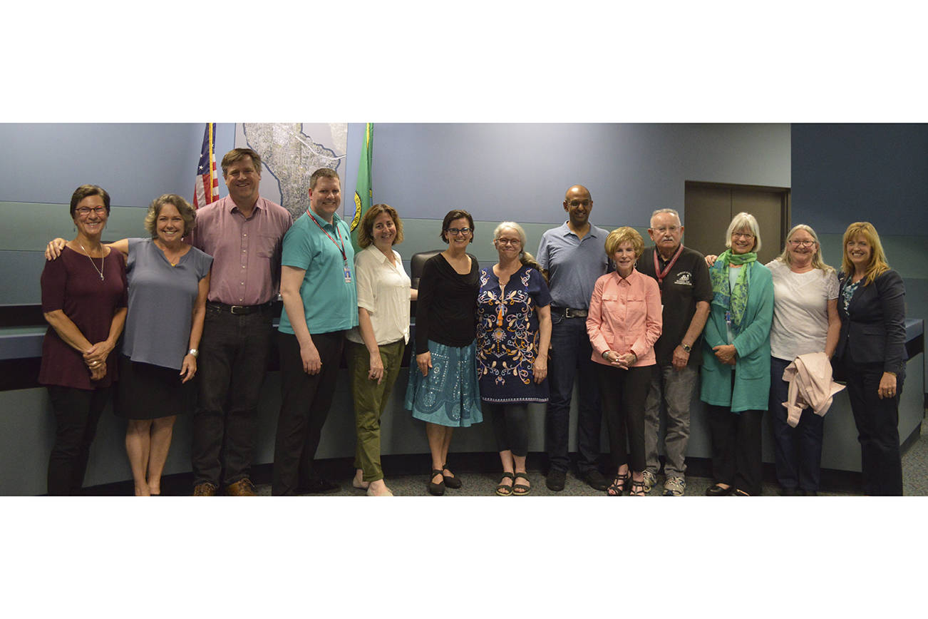 Photo courtesy of Mercer Island School District                                 Mercer Island School District retirees were honored by the School Board at its May 23 meeting.