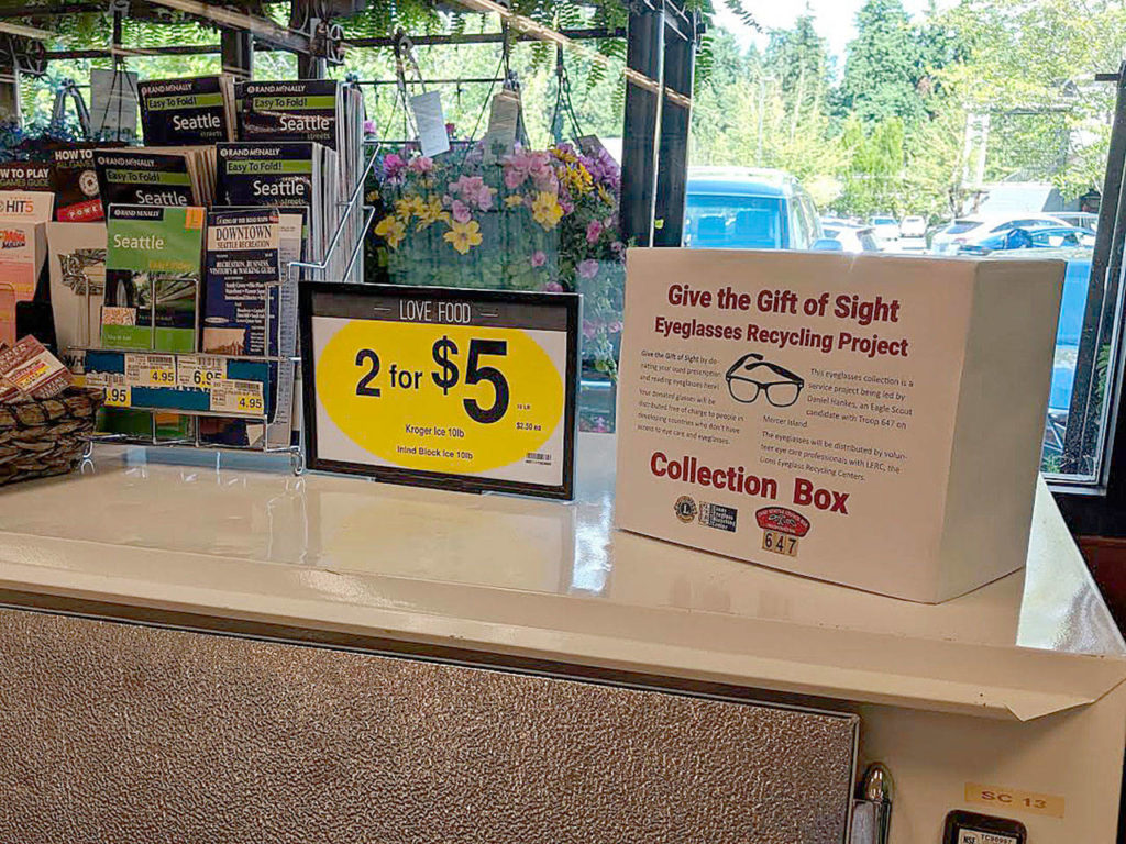 MIHS Eagle Scout leads drive to collect eyeglasses for people in need