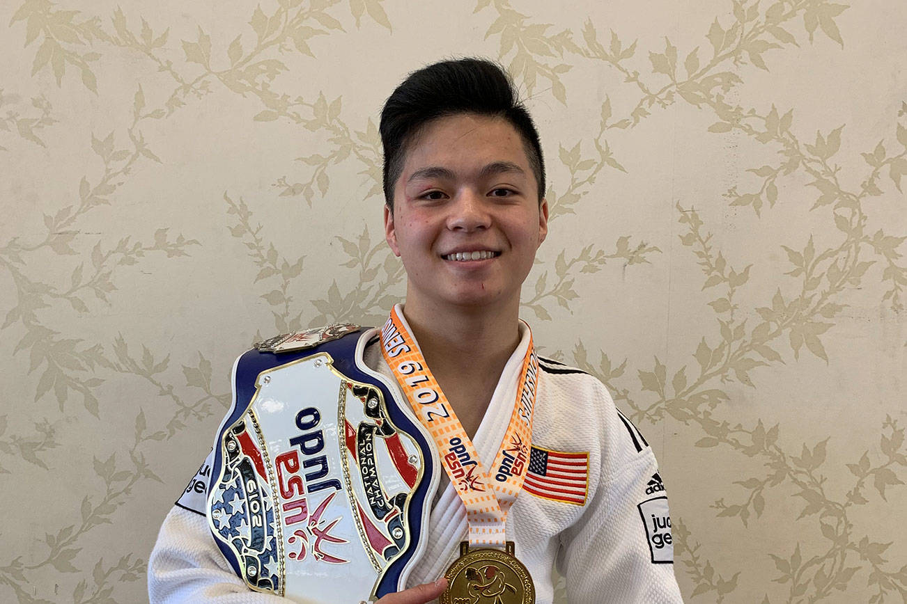 Mercer Island Islanders sophomore Tegan Yuasa is currently the top-ranked male 55-kilogram athlete in the sport of Judo. Yuasa will compete at the Cadet World Championships, which will take place from Sept. 25-29 in Almaty, Kazakhstan. Photo courtesy of Mark Yuasa