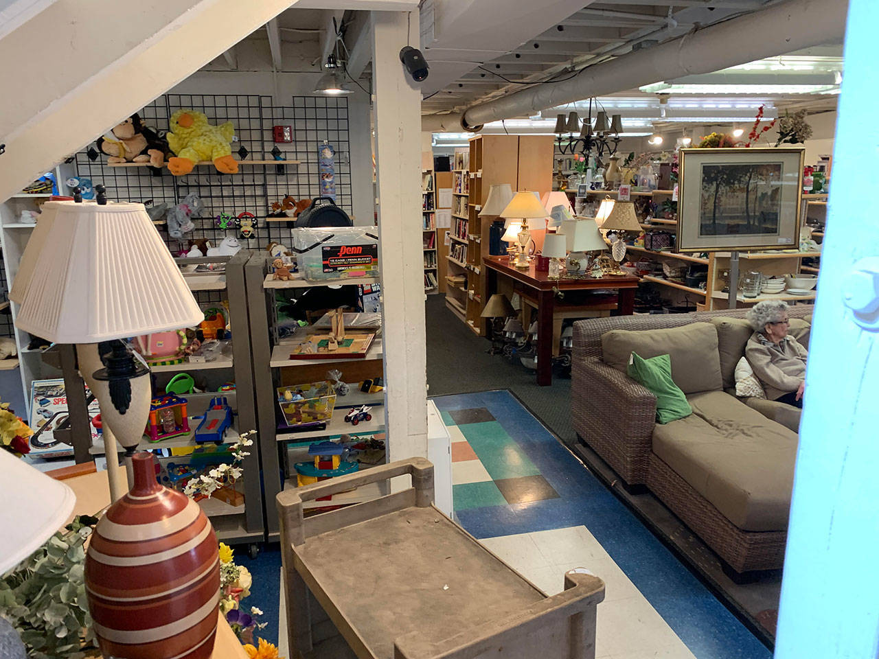 Objects for sale are displayed in sectioned areas throughout the store to make for organized shopping. Photo by Madeline Coats.