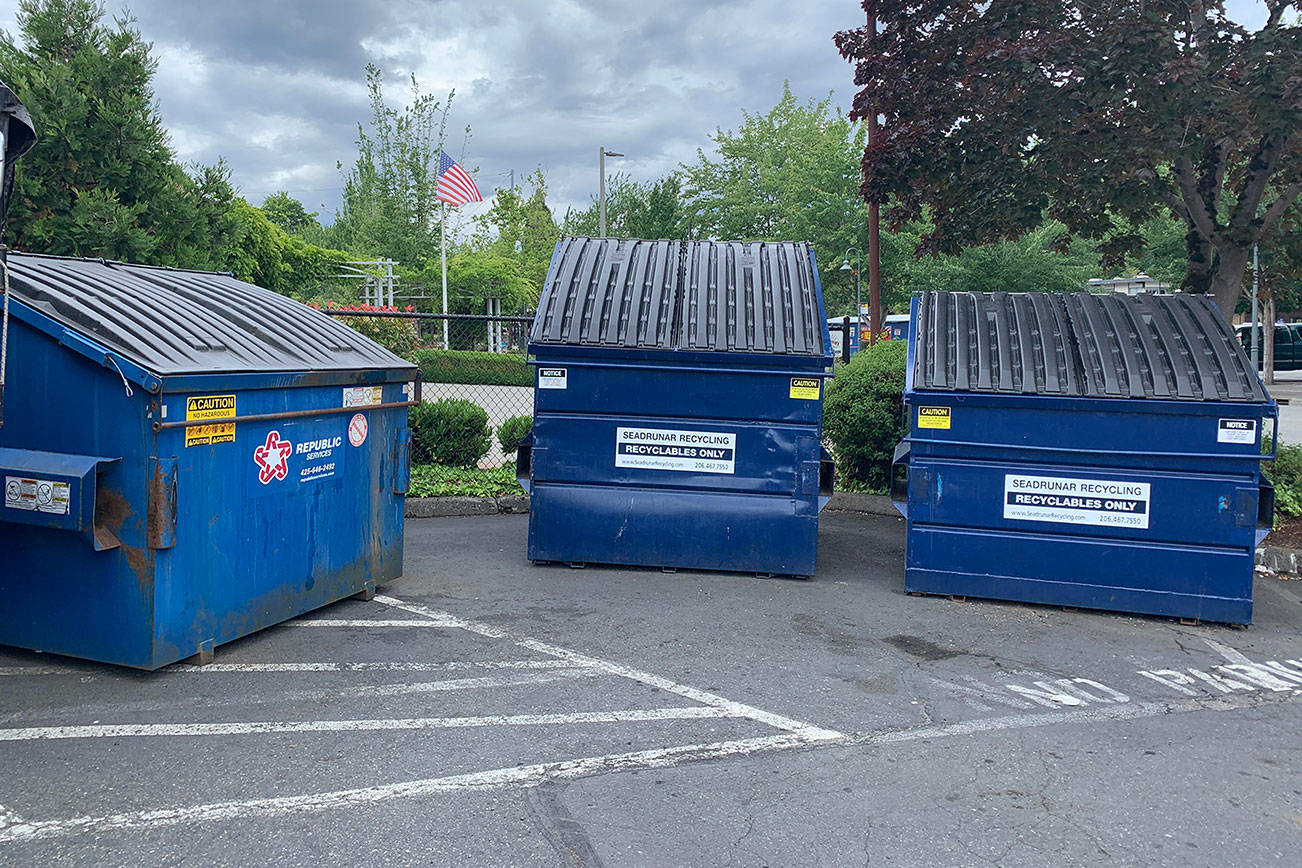 Recology will soon be replacing Republic as Mercer Island’s garbage removal service. They will be responsible for collecting compost, garbage and recycled material for residents. Madeline Coats/Staff photo