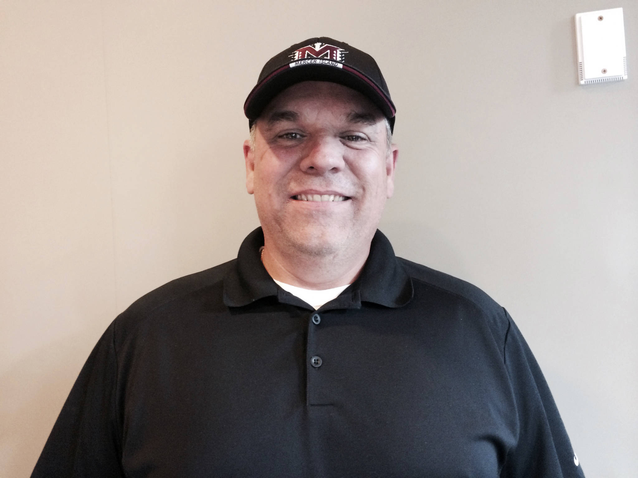 Ed Slezinger, who will be in his third season as the Mercer Island head football coach this fall, is stoked for the 2019 season to begin. The first day of practice will commence on Aug. 21. Shaun Scott/staff photo