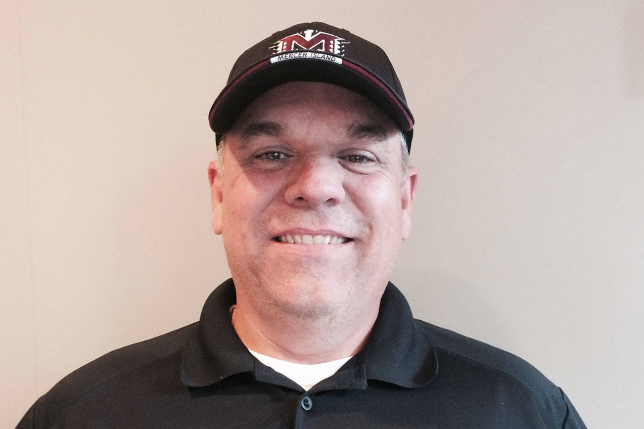 Ed Slezinger, who will be in his third season as the Mercer Island head football coach this fall, is stoked for the 2019 season to begin. The first day of practice will commence on Aug. 21. Shaun Scott/staff photo