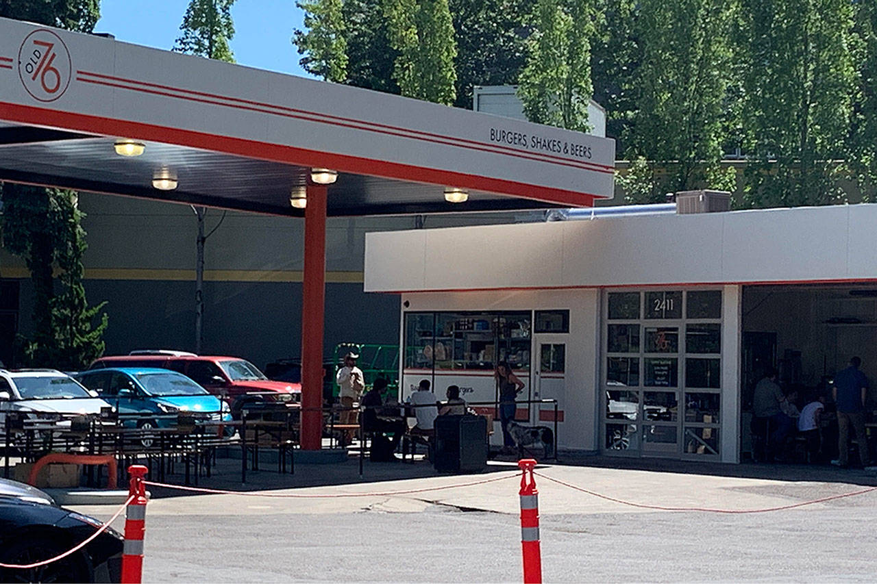 Old 76 will be taking over the empty gas station once occupied by Freshy’s Seafood Shack. Madeline Coats/staff photo                                 The Greta Hackett Outdoor Sculpture Gallery is the location of the upcoming Art Uncorked event on Sept. 6. Madeline Coats/staff photo