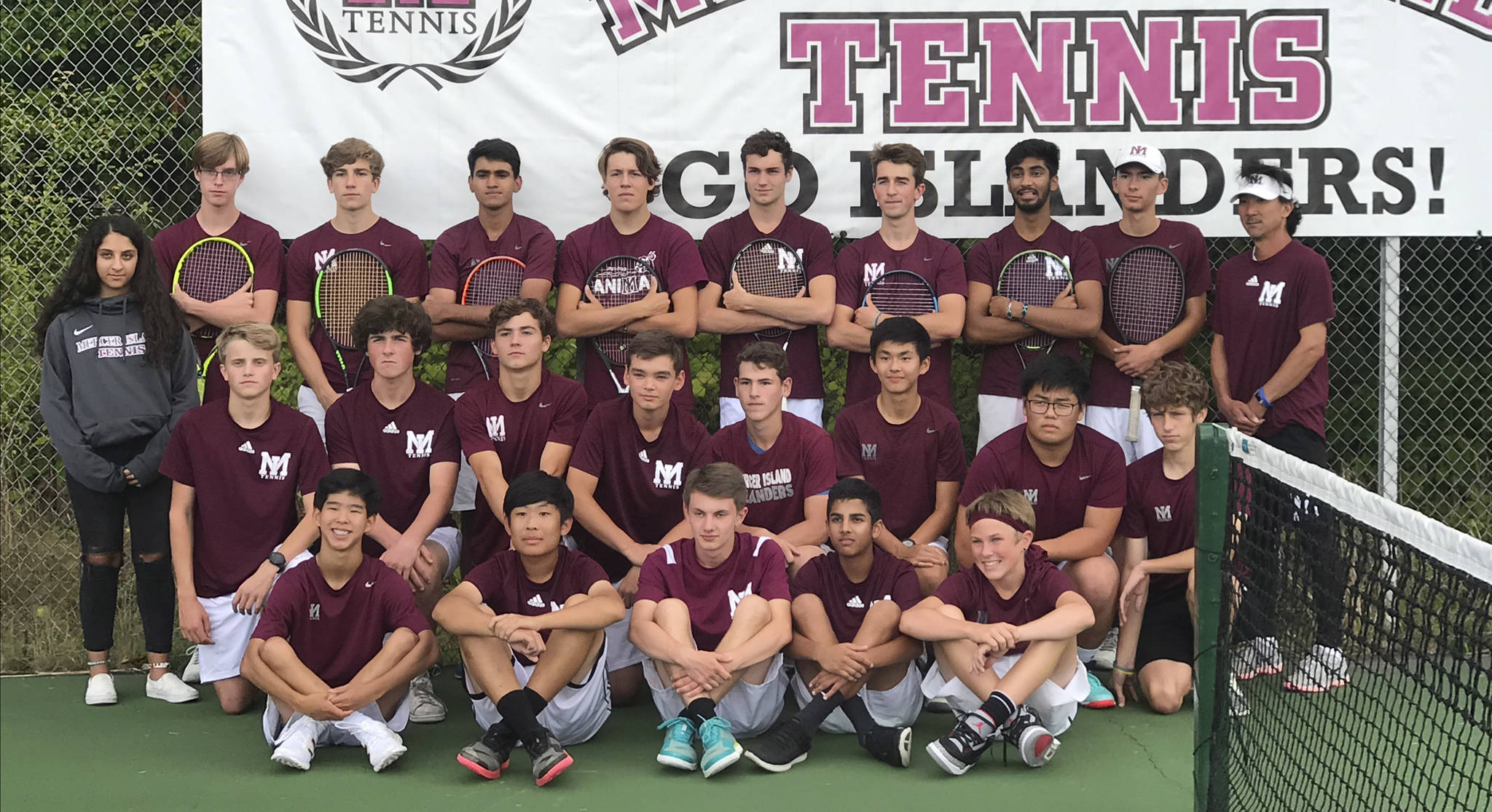 The Mercer Island boys tennis team picked up their third win of the season, a 7-0 victory against Juanita, on Thursday, Sept. 19. Photo courtesy of Anjali Patel