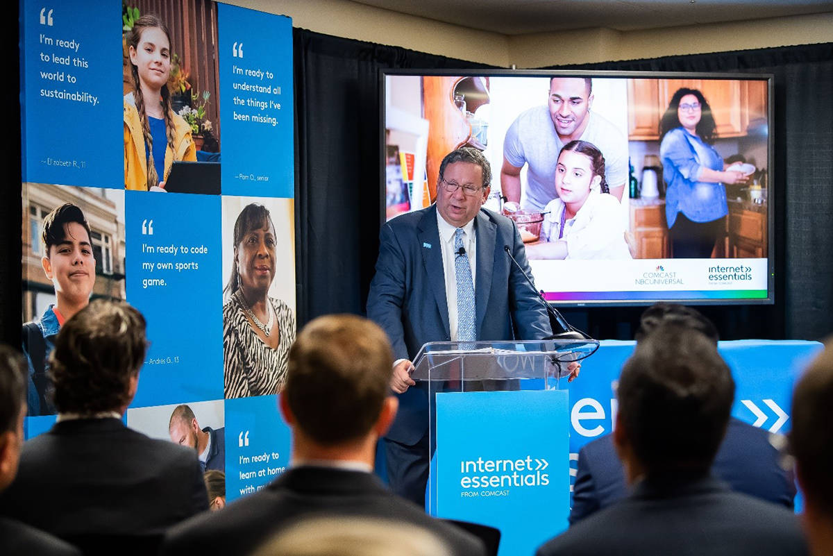 Internet Essentials, the nation’s most comprehensive low-income broadband adoption initiative, is now available to double the number of eligible low-income households, Comcast Senior Executive Vice President and Chief Diversity Officer David L. Cohen has announced.
