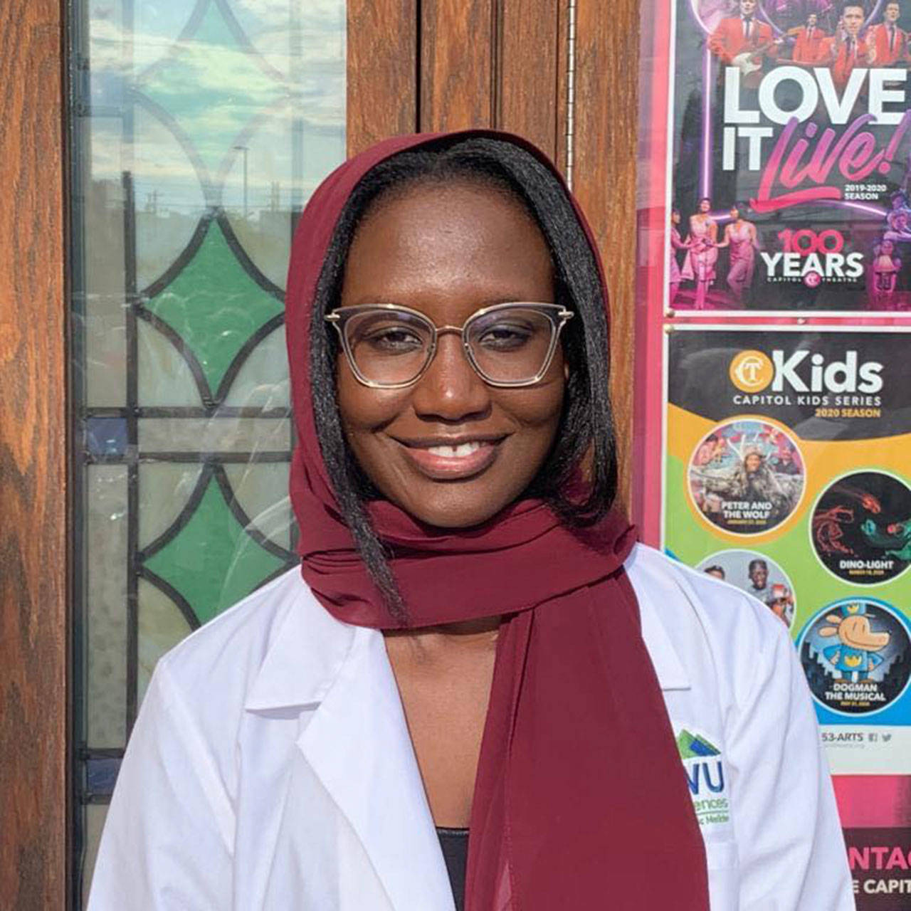 Amineta Sy at the white coat ceremony at Pacific Northwest University of Health Sciences in Yakima on Aug. 9. An immigrant from Mauritania, she is currently pursuing a career in medicine. Photo courtesy of Amineta Sy