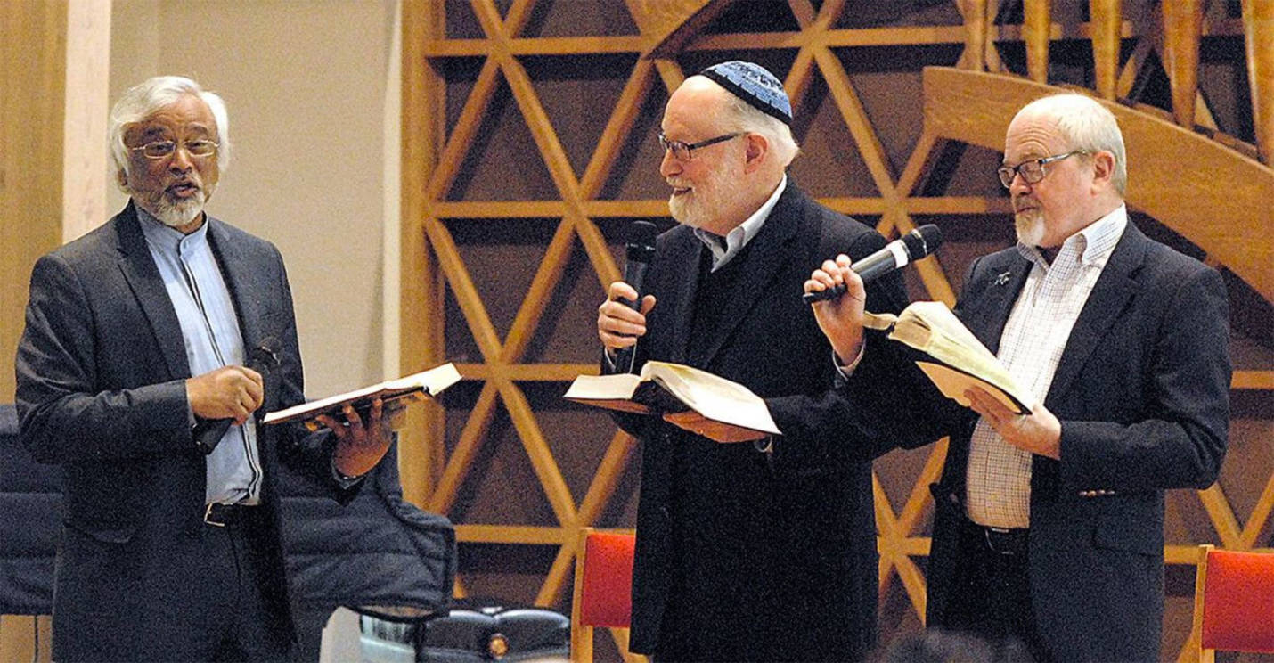 From left to right, Imam Jamal Rahman, Rabbi Ted Falcon and Pastor Dave Brown. Courtesy photo