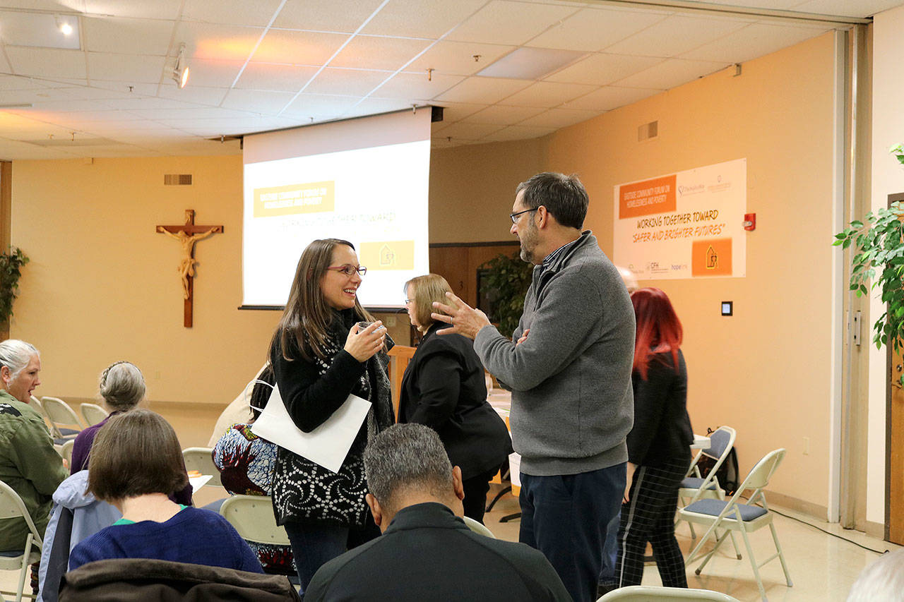 St. Jude Catholic Church in Redmond hosted an Eastside Community Forum on Homelessness and Poverty on Oct. 28.