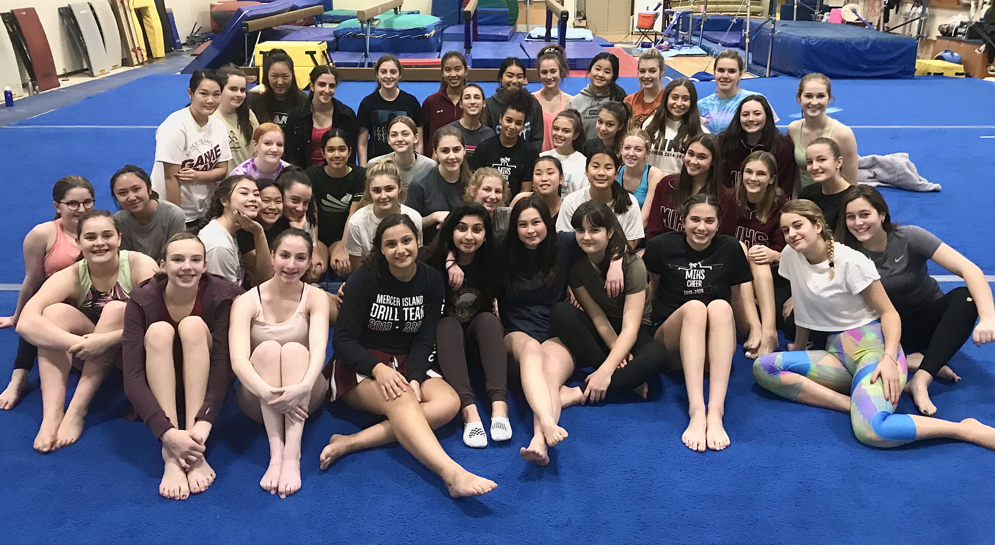 The Mercer Island gymnastics team will open the season at home against Redmond on Dec. 5. Photo courtesy of Olivia Harvey